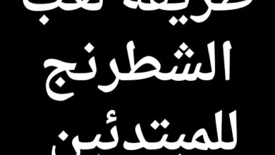 كيفيه لعب الشطرنج للمبتدئين تعلم الشطرنج من الالف الى الياء