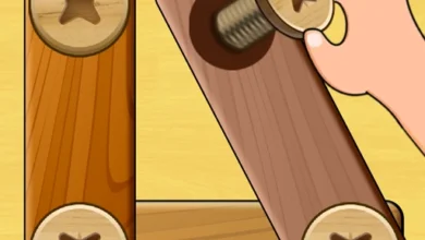 Wood Nuts Bolts Puzzle Logo.webp