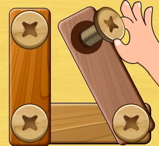 تحميل لعبة Wood Nuts & Bolts Puzzle مهكرة 2025 للأندرويد APK 1 Wood Nuts Bolts Puzzle Logo.webp