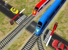 Euro Railroad Crossing : Railway Train Passing 3D